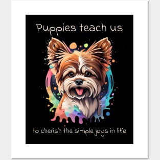 Happy Puppy Posters and Art